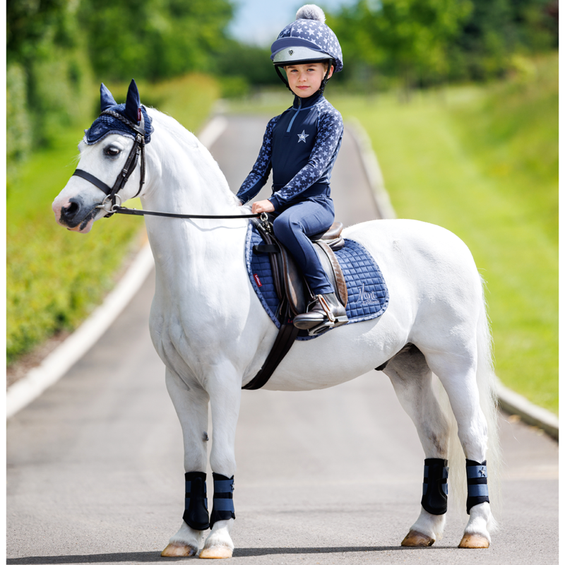 Mini LeMieux Jump Suede Square - Indigo-1